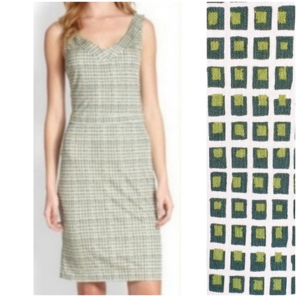 Tory Burch XS sleeveless geometric silk dress